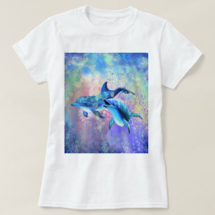 T-shirt Dolphin en couple Famille heureuse