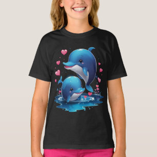 T-shirt Dolphin Love - Unique Valentine's Day Design