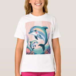 T-shirt Dolphin Mom and Baby