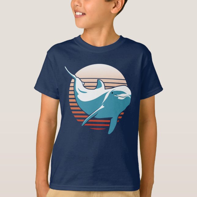 T-shirt Dolphin vintage (Devant)
