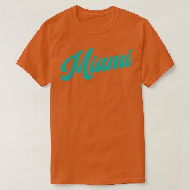 T-shirt Dolphins Miami Retro (Design devant)