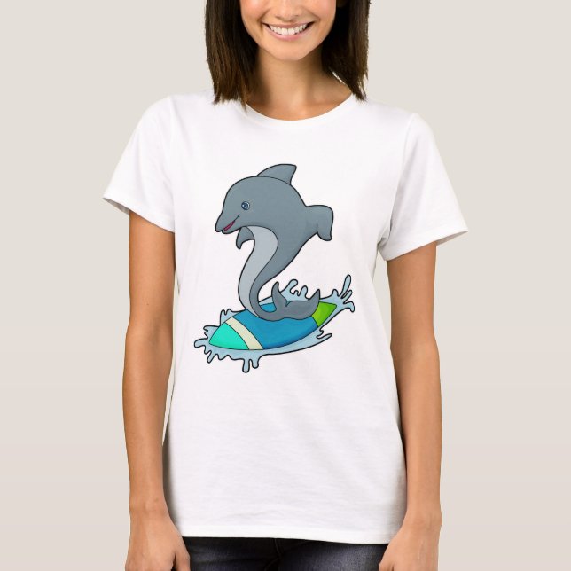 T-shirt Dolpin comme Surfer avec Surfer (Devant)
