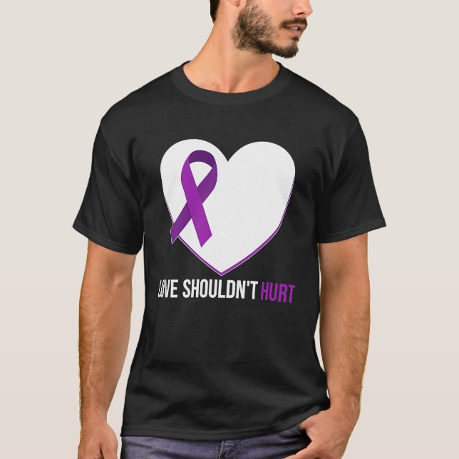 T-shirt Domestic Violence Awareness Survivor  Heart (Devant)