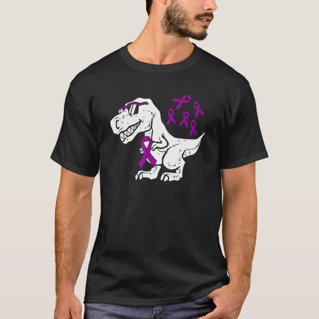T-shirt Domestic Violence Awareness Toddler Purple Ribbon  (Devant)