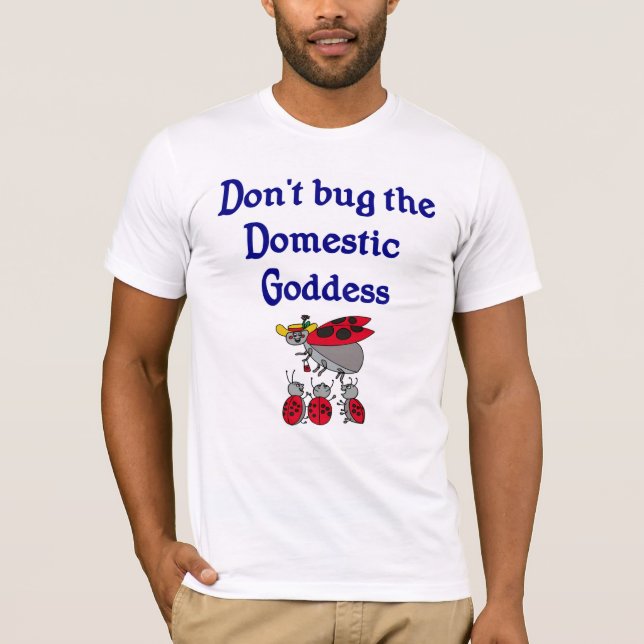 T-shirt domestique de déesse (Devant)