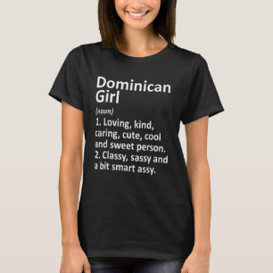T-shirt Dominicaine Fille Dominique Pays Racines Descente