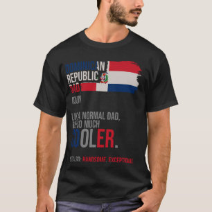 T-shirt Dominicaine Papa Définition Fête des pères Républi