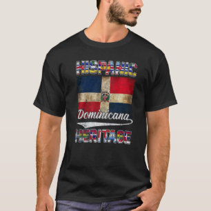 T-shirt Dominicana Hispanique Mois du patrimoine Républiqu