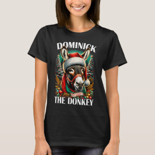 T-shirt Dominick L'âne Drôle Noël Italien Christ