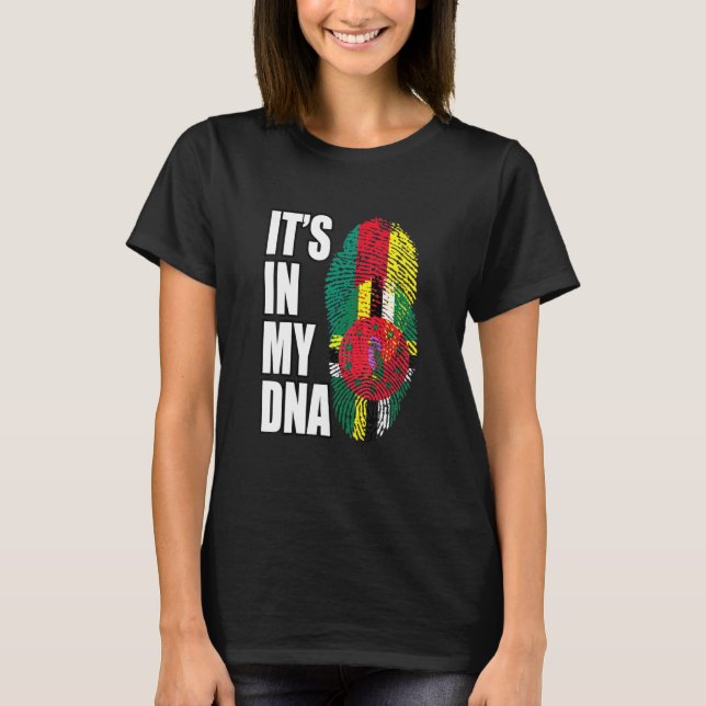 T-shirt Dominique Et Camerounais Mélangent L'ADN Patrimoin (Devant)
