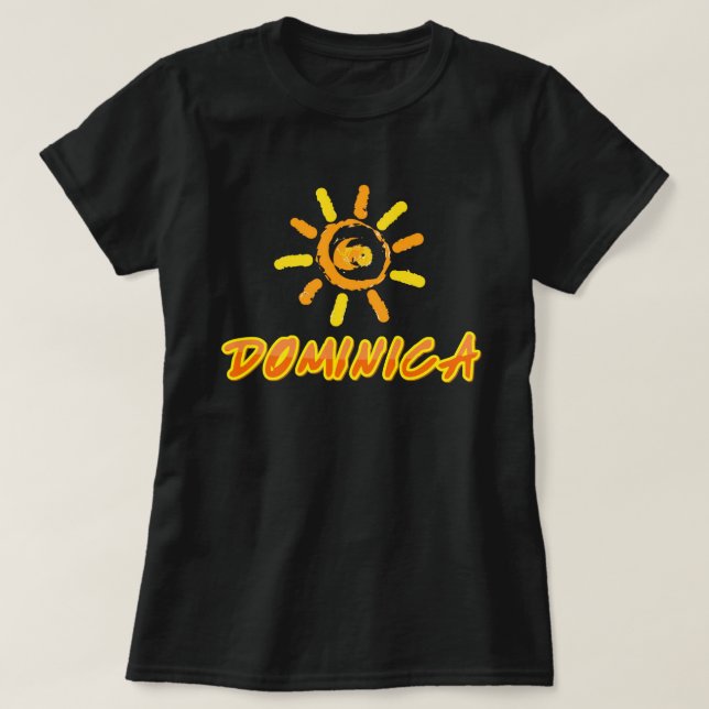 T-shirt Dominique jaune et orange (Design devant)