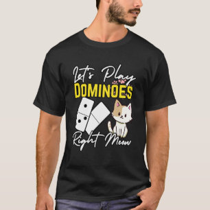 T-shirt Domino et chats joueur domino