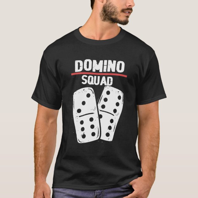 T-shirt Domino Squad Dominos Bones Domino Player (Devant)