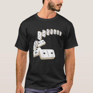 T-shirt Dominos Carreaux Domino Joueur Dominos Lover