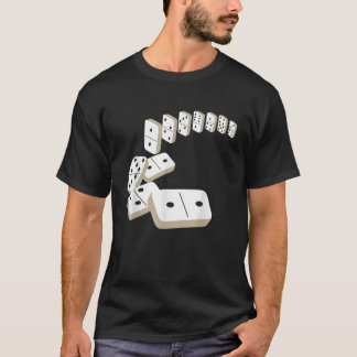 T-shirt Dominos Carreaux Domino Joueur Dominos Lover