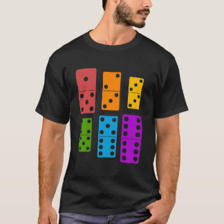 T-shirt Dominos colorés Bones Domino Player