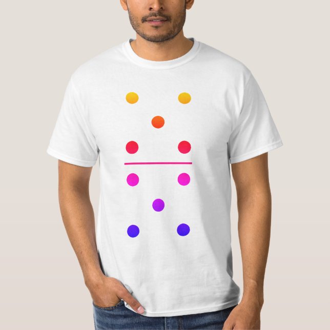 T-shirt Dominos Costume de groupe 5-5 (Devant)