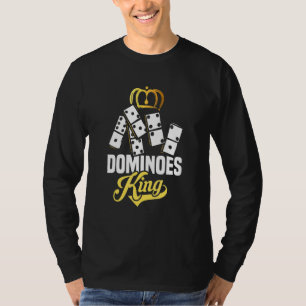T-shirt Dominos Hommes Roi Jeu de Société Domino