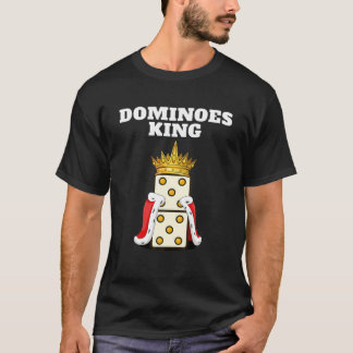 T-shirt Dominos King | Mens Dominoes Player | Boys Domino