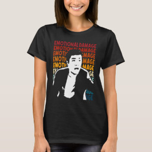 T-shirt dommage émotionnel Mème texte répéter asiatique ga
