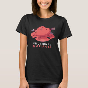 T-shirt Dommages Émotionnels Dit Gamer Internet Slang Her