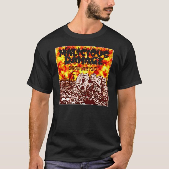 T-SHIRT DOMMAGES MALVEILLANTS "POLITIQUE ROUSSIE DE LA (Devant)