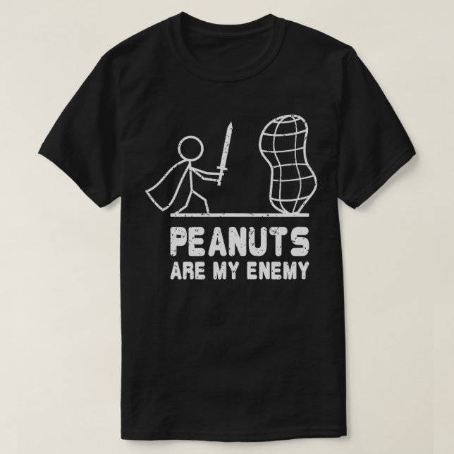 T-shirt Don d'allergie à l'arachide Amusant Sensibilisatio (Design devant)