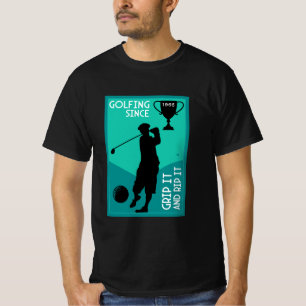 T-shirt Don d'anniversaire aux golfeurs modifiables