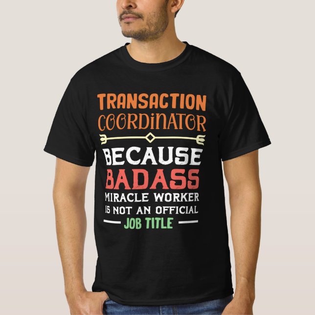 T-shirt Don d'appréciation pour le coordonnateur des trans (Devant)