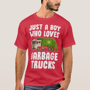 T-shirt Don De Camion De Poubelle Juste Un Garçon Qui Aime