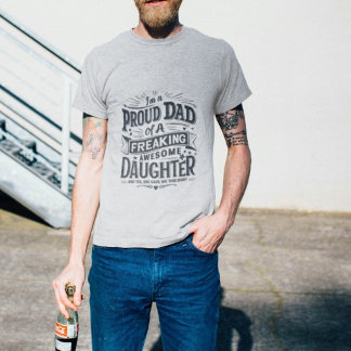 T-shirt Don de Fier Papa's Awesome Daughter