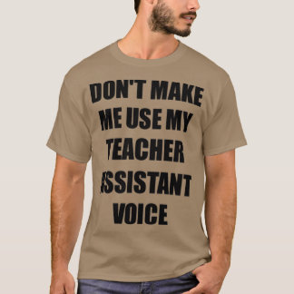 T-shirt Don de l'assistant enseignant pour les collègues F