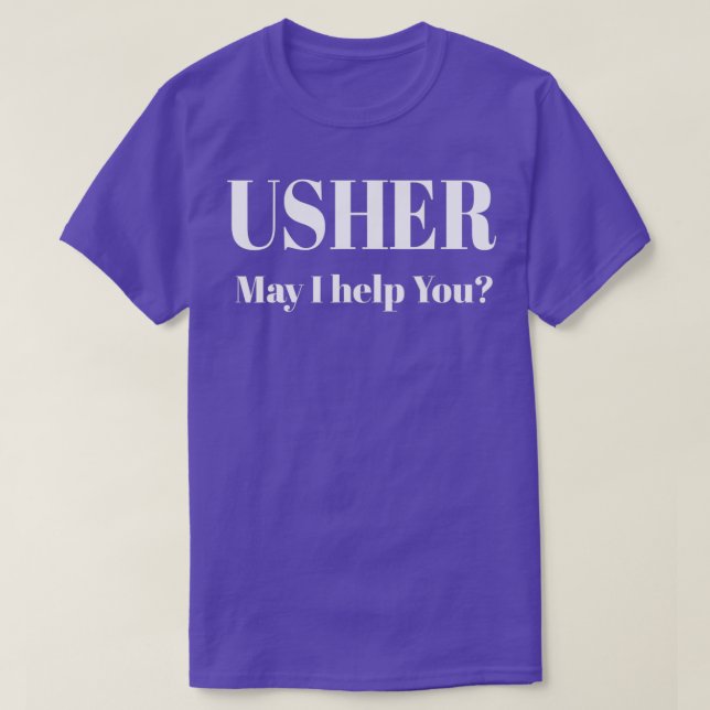T-shirt Don de l'église Christian Shirt Usher (Design devant)