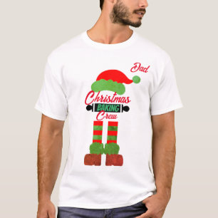 T-shirt Don de Noël Pour papa, Funny Christmas Baking Crew