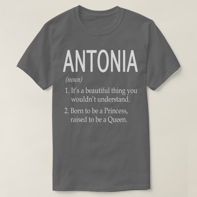 T-shirt Don de nom Antonia (Design devant)