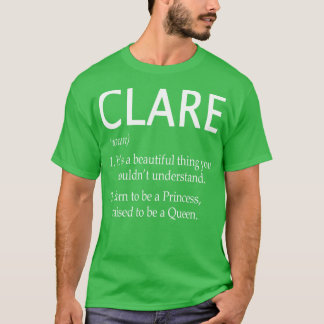 T-shirt Don de nom Clare 174