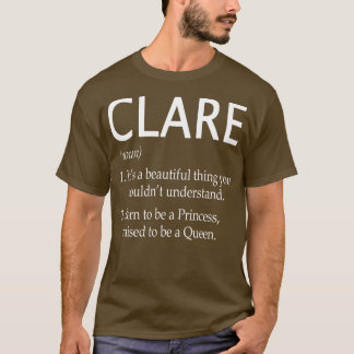 T-shirt Don de nom Clare 27