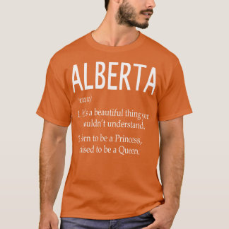 T-shirt Don de nom de l'Alberta