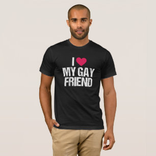T-shirt Don de soutien LGBT I Love My Gay Friend Apparel