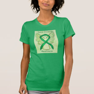 T-shirt Don de tissus Chemise à ruban pour la sensibilisat