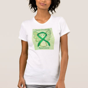 T-shirt Don de tissus Chemise à ruban pour la sensibilisat