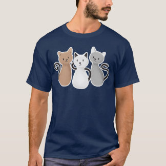 T-shirt Don de trois chats