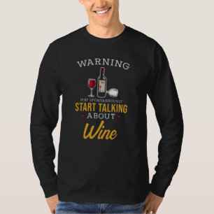 T-shirt Don de vin Drôle Dire