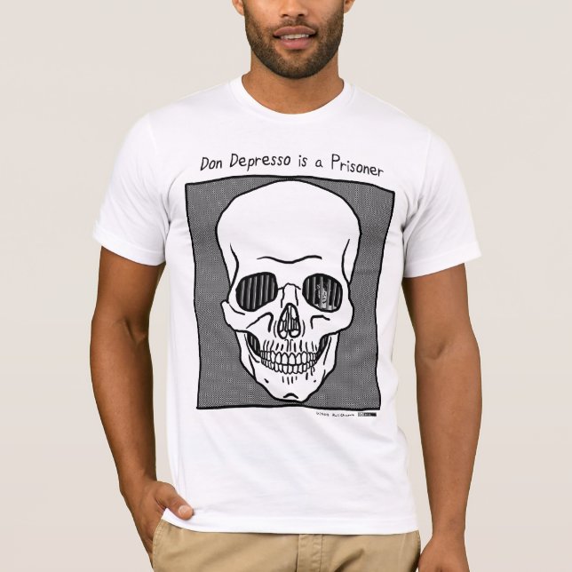 T-shirt Don Depresso est un prisonnier (Devant)