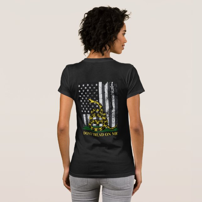 T-shirt DON DES FEMMES SUR MOI Gadsden Snake (Dos entier)