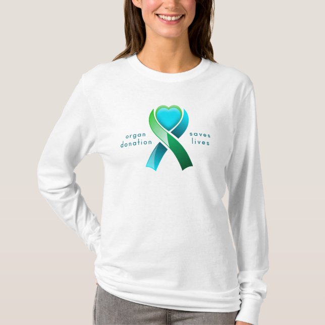 T-shirt Don d'organe Sauve des vies Sensibilisation du don (Devant)