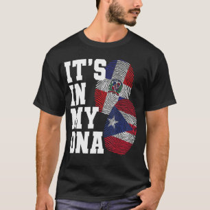 T-shirt Don Du Drapeau Dominicain Et Portoricain Du Patrim