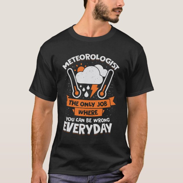 T-shirt Don d'un météorologue météorologique amusant (Devant)