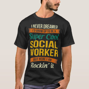 T-shirt Don d'une travailleuse sociale appréciation amusan