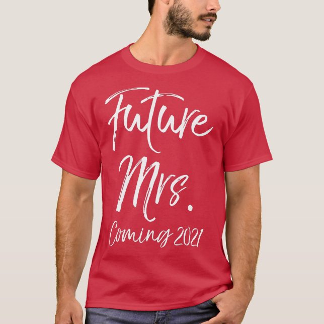 T-shirt Don fiançailles pour les femmes Fiancée Futur Mme. (Devant)